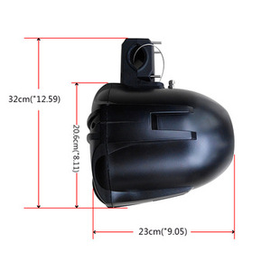 Kit audio marin Wave Runner H833, radio stéréo, lecteur MP3 + 2 enceintes tour 6,5 pouces 400 W Pr PMPO, IP66, étanche - Product Image 3