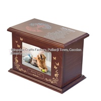 Cajas Funerarias de Madera Grandes Hechas a Mano para Mascotas, Perros y Gatos, Disponibles en Stock