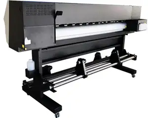 Impresora solvente ecológica pequeña de vinilo pvc para interiores y exteriores, 1,6 m