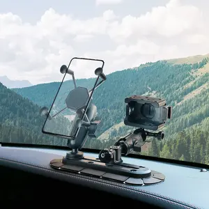 Dudukan tablet bola aluminium 1 ", dudukan bola trek dengan baut T kamera gopro, braket dukungan ponsel di mobil