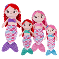 Boneka Putri Kartun Kecil Bahan Katun Lembut Boneka Kain Putri Duyung Halloween Anak-Anak Imut Idol Kawaii Kpop Gadis Anime Boneka Plush 10Cm