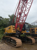 Grue sur chenilles SCC850A-6 de 85 tonnes à flèche en treillis, modèle 2022, 2850 heures, moteur Cummins, boîte de vitesses et pompe inclus.