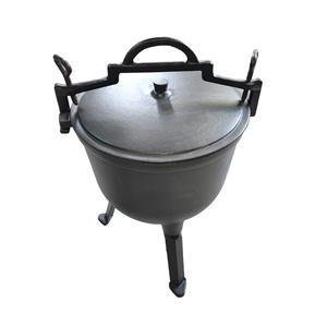 Chaudière de <span class=keywords><strong>chasseur</strong></span> en <span class=keywords><strong>fonte</strong></span> à trois pieds 4L 7L 10L, marmite polonaise Kociolek Zeliwny - Product Image 3