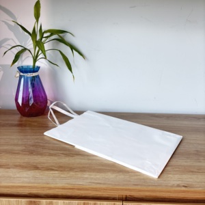 Sacs en papier kraft blanc biodégradables écologiques à faible MOQ 2026 pour l'emballage de champagne, d'aliments et de gâteaux avec votre propre design - Product Image 5