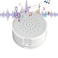 Jouet en peluche ABS de bonne conception avec module de son enregistrable en 30 secondes boîte ronde jouet d'enregistrement haut-parleur à presser