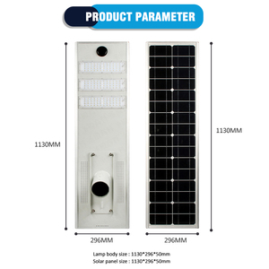 Nhà Máy bán hàng trực tiếp chất lượng tốt ngoài trời 2700k-6000K LED năng lượng mặt trời ánh sáng đường phố ánh sáng IP66 cảm biến - Product Image 2
