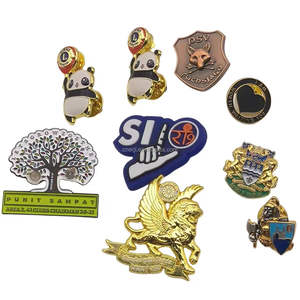 شارات معدنية بشعار احترافي مخصص ملابس بالجملة دبابيس بروش وقبعة ودبابيس لينة صلبة مطلية بالمينا مع بطاقة دعم - Product Image 2