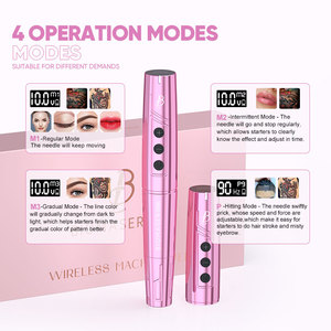 Stylo rotatif sans fil professionnel de haute qualité Biomaser TP006, double batterie rechargeable, machine de microshading PMU - Product Image 4