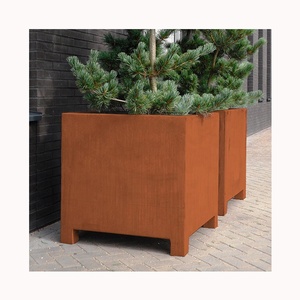 Planteur métallique ciselé au Laser, grand format, en acier, pour l'extérieur, Pots de fleurs, vente en gros - Product Image 2