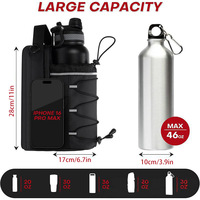 Sac à bandoulière portable porte-bouteille de poche à fronde magnétique sac de sport magnétique pour les sports de voyage de fitness