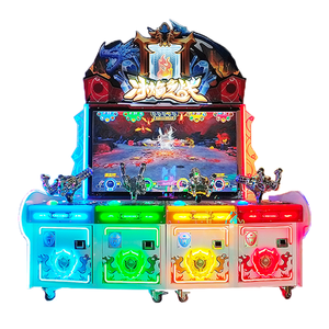Máquina de Videojuegos Arcade de Cuatro Jugadores, Guerra de Hielo y Fuego, Simulador de Disparos para Niños y Adultos, Funciona con Monedas, Accesorios para Pistolas HLX HLX-070 - Product Image 3