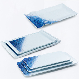 Rectangle Melamine Sushi <strong>Plates</strong> Wholesale <strong>Christmas</strong> <strong>Eve</strong> Plastic Party <strong>Plates</strong> - Product Image 1