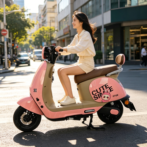 Vente flash - <span class=keywords><strong>Moto</strong></span> électrique rose 1500W à 2 roues pour femmes adultes - Product Image 5