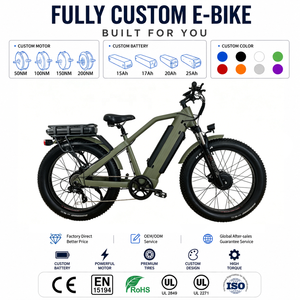 Factory Sale All Terrain 26" 60V 5000W Dual Motor 3 Battery 60V 30AH Long Range <strong>Ebike</strong> 260Nm Fat <strong>Ebike</strong> Off Road Electric Bike - Product Image 1