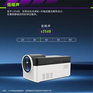 Proyector HY450 2024 Android para Cine, Negocios y Hogar, Portátil para Exteriores con 2G de RAM, HY-450 HY450 Android 11, Wifi6 Dual - Product Image 6