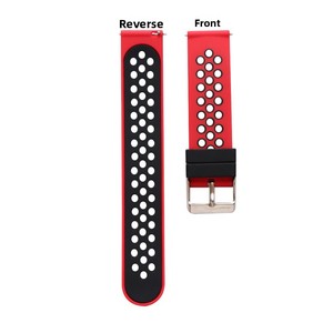 Compatible avec <span class=keywords><strong>Samsung</strong></span> S4, S3, <span class=keywords><strong>S2</strong></span>, montres Huami et Huawei GT ; Bracelet en silicone bicolore, 20/22 mm - Product Image 5
