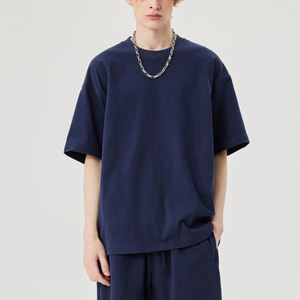 T-shirt Homme Oversize de Haute Qualité, Grammage Lourd 310g, 100% Coton, Col Rond, Design Uni, Manches Courtes Respirantes - Product Image 1