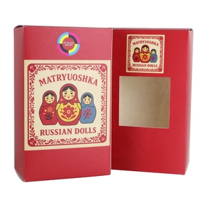 Boîte de papier d'art de 350 g/m² d'impression couleur au design personnalisé pour l'emballage de poupées Matryoshka - Product Image 1