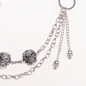 Chaîne de taille Yueli en jean multi-couches style punk, chaîne de corps décontractée en argent tibétain, tendance - Product Image 4