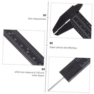 Regla de medición de cejas de 10 piezas, herramienta de regla de mapeo de cejas, Mini Vernier calibrador, regla de plástico de doble escala, regla de calibre deslizante - Product Image 1