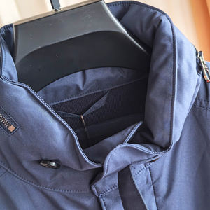 Veste <span class=keywords><strong>d</strong></span>'<span class=keywords><strong>hiver</strong></span> <span class=keywords><strong>d</strong></span>écontractée pour <span class=keywords><strong>homme</strong></span>, coupe ample, double col, imperméable, coupe-vent, style Old Money, avec fermeture éclair et col montant, teinte unie - Product Image 6