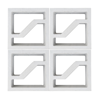Briques alvéolaires en béton, blocs décoratifs carrés, écran à motifs géométriques, blocs ajourés 300*300mm pour façades ventilées