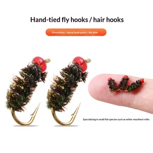 ชุดเบ็ดตกปลาสแตนเลส 10 ชิ้น สำหรับตก<span class=keywords><strong>ปลา</strong></span>เบสและ<span class=keywords><strong>ปลา</strong></span>ขาว พร้อมตัวเบ็ดแบบมีขนและแบบแมลง - Product Image 2