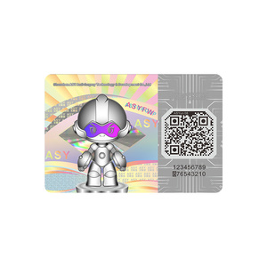 Etiqueta holográfica láser ópticamente variable 3D impresa personalizada de un solo uso, pegatina de holograma de Material PET DE SEGURIDAD antifalsificación - Product Image 4