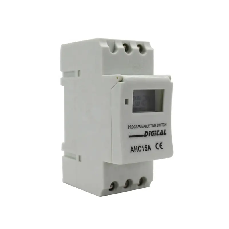 LCD 24Hour Automatic Types Of 220v Digital Automatic Weekly Time Control Switch AHC15A Controller Switch with Battery