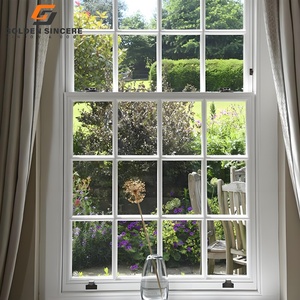 GS Soundproof Energy Effective Double Hung Black Aluminum <b>Window</b> - Product Image 6