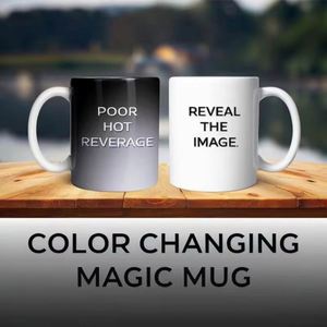 Mug en céramique personnalisé avec logo imprimé, sublimation, 11 oz, mugs magiques changeants de couleur, cadeau d'entreprise, tasse pour activité d'entreprise - Product Image 2
