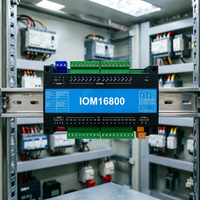 Module d'E/S à distance Sunfull IOM16800 Modbus RTU, 16 entrées numériques, 8 sorties numériques, RS485, sortie relais 220V 5A pour l'automatisation