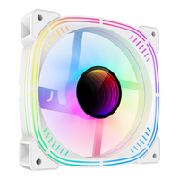 Ventilateur de refroidissement pour ordinateur AntarcChill RGB Lights, interface 3PIN, haut débit d'air, silencieux, 120*120*25mm, en aluminium, pour boîtier PC et ventilateur de boîtier