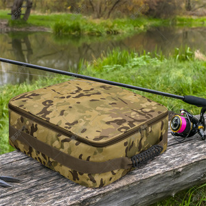 Sac de pêche camouflage grande capacité, boîte à moulinets réglable, sac de rangement extérieur multifonction en tissu Oxford - Product Image 3