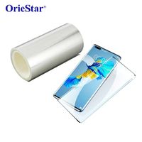 Protector de Pantalla de Vidrio Templado Curvo 5H en Rollo, Alta Transparencia, Antihuellas, Antirrayaduras, Resistente al Desgaste