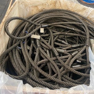 حبل سلكي فولاذي غير دوار 35Wx7 للرافعات البرجية، حبل سلكي فولاذي عالي الكربون - Product Image 5