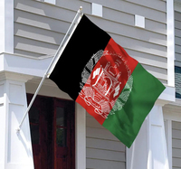 Taille personnalisée 90*150cm grand drapeau afghan bannière 3x5ft Bandera drapeau afghan pour l'extérieur