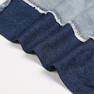 Jean large taille haute coupe droite vintage color-block pour femme – Collection été tendance - Product Image 6