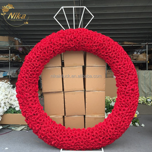 Arco Floral con Forma <span class=keywords><strong>de</strong></span> Anillo <span class=keywords><strong>de</strong></span> Diamantes <span class=keywords><strong>de</strong></span> Nuevo Diseño NIKA, Marco Floral Circular <span class=keywords><strong>para</strong></span> <span class=keywords><strong>Propuesta</strong></span> <span class=keywords><strong>de</strong></span> <span class=keywords><strong>Matrimonio</strong></span> y Decoración <span class=keywords><strong>de</strong></span> Eventos <span class=keywords><strong>de</strong></span> Boda - Product Image 6
