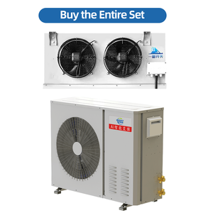 Evaporador de condensador de intercambio de calor de 3HP, unidad completa, almacenamiento de congelador, refrigeración, cámara fría, juegos de descongelación de flúor caliente - Product Image 5