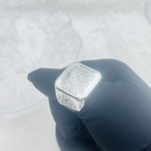 316 L in acciaio inox secondo pentacolo di saturno chiave di Solomon anello di protezione amuleto magico anello di vendita calda gioielli delicati - Product Image 1