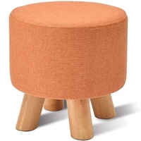 Offre échantillon voetenbank Fourrure Pouf Canapé Pied Tabouret Maquillage Tabouret En Bois Massif Repose-pieds Rembourré 4 Jambes Taille Personnalisée