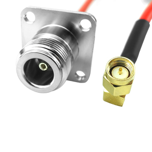 Câble coaxial RF à montage sur bride de type N, rouge, pour équipement de test IoT industriel - Product Image 3