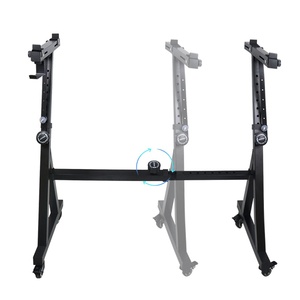 Support de <span class=keywords><strong>clavier</strong></span> de piano robuste portable Roues universelles réglables numériques en forme de Z pour instruments de musique à 54 touches et 88 touches - Product Image 1