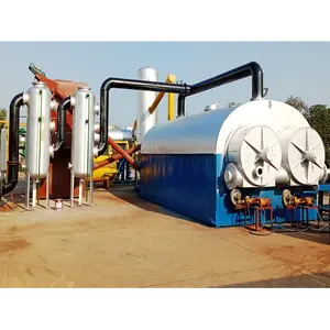 Environmentally friendly pyrolysis machine / tire pyrolysis plant for making fuel