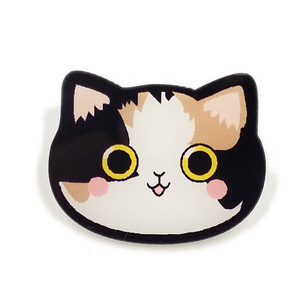 Mignon chat dame Badges pour vêtements sac <span class=keywords><strong>chaussures</strong></span> icônes sur sac à dos 3D acrylique Badges Badge icône broche broche - Product Image 3