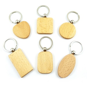 Promotional Gifts Wood <b>Key</b> <b>Chain</b> Custom Personalized Carving Plain Pouch Cork Blank Round Wood Keychain - Product Image 2