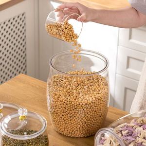 M Miệng Rộng Apothecary Jar Rõ Ràng RKitchen Lưu Trữ Rõ Ràng Container Với Nắp Cho Cookie Phòng Giặt Tổ Chức Biểu Tượng Tùy Chỉnh - Product Image 1