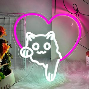 Love cat Letreros Neon LED dimmable USB powered ambient <b>light</b> store <b>window</b> decoration <b>light</b> street indicator <b>light</b> Customized 5V - Product Image 5