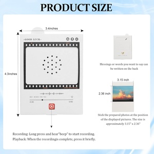 Ses kaydedilebilir tebrik kartı 60 saniye özel sesli mesaj ses kaydedilebilir fotoğraf tebrik kartı - Product Image 3
